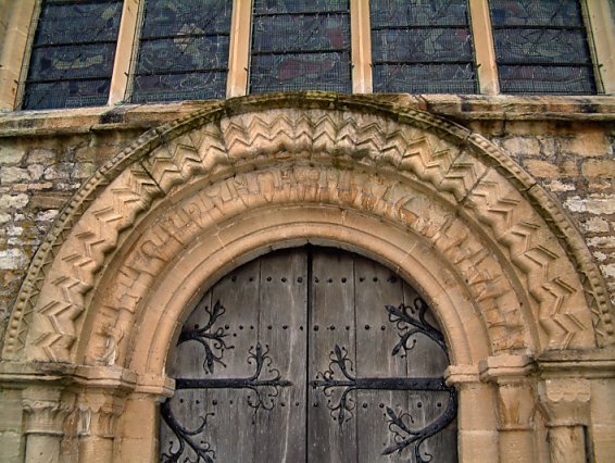 The Romanesque Arch at Burford Church