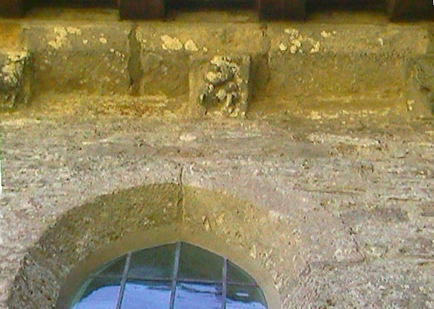 The position of the Sheela above a window